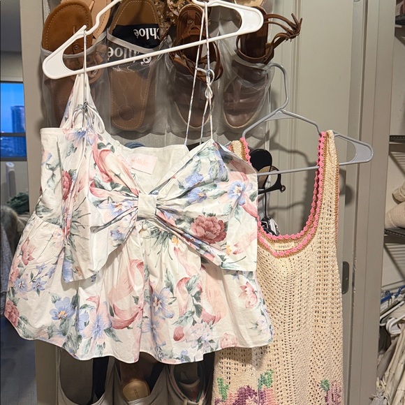 Selkie Sacr Coeur White Poplin Bow Accent Top Romantic Luxe Pre Loved - Picture 3 of 9